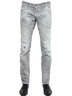 DSquared 1090 Dsquared2 - 18cm Slim Fit Washed Stretch Denim Jeans