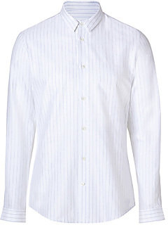 Maison  Margiela Cotton Pinstriped Classic Shirt