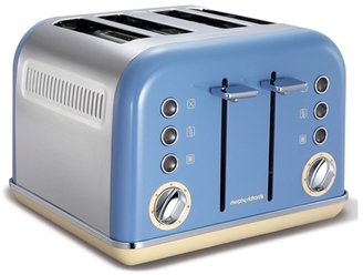Morphy Richards Cornflower Blue 'Accents' retro 4 slice toaster 242007
