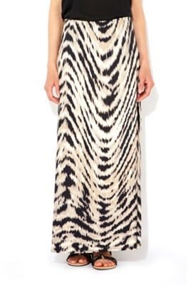 Wallis Black and white zebra print petite skirt