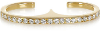 Ileana Makri Double Slice 18-karat gold diamond ring