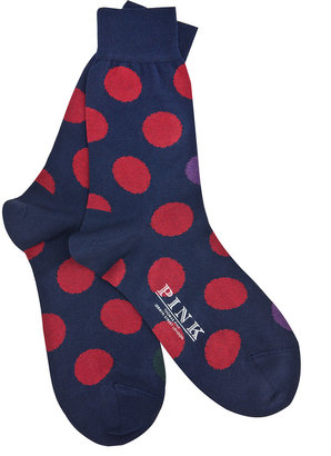Thomas Pink Seymour Spot Socks