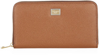 Dolce & Gabbana Leather Zip-Around Wallet