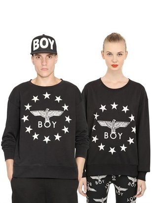 Boy London Boy Stars Cotton Fleece Sweatshirt