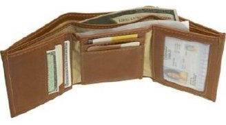 Piel Large Tri-Fold Wallet