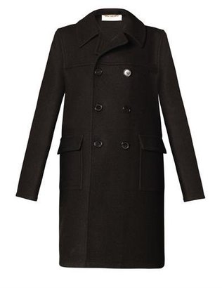 Saint Laurent Raw wool pea coat