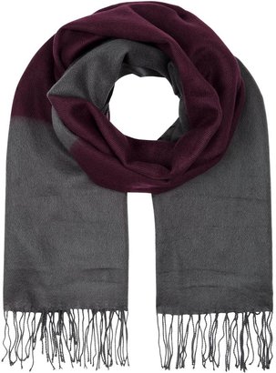 House of Fraser Windsmoor Aubergine and Grey Scarf
