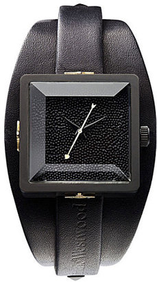 Vivienne Westwood VV008MBKBK cube stainless steel watch