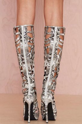 Jeffrey Campbell Scribble Leather Boot - Python