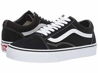 vans old skool all black white stripe