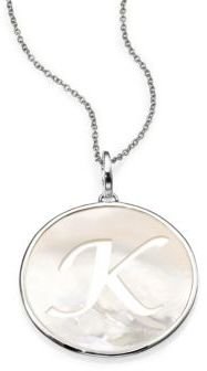 Ippolita Mother-Of-Pearl & Sterling Silver Large Initial Charm