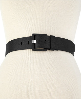 Calvin Klein Covered Buckle with Prong Closure Belt