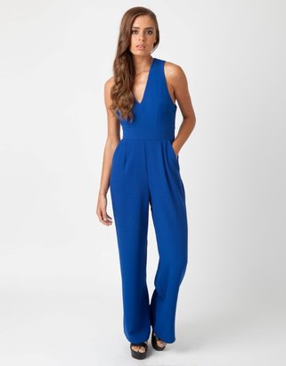 Lipsy Dolly & Delicious  Cross Back Flair Jumpsuit