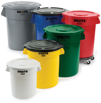 Rubbermaid Commercial Products Round Brute Container in Dark Green