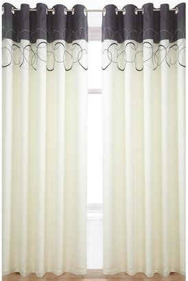 Pebbles Lined Voile Curtains