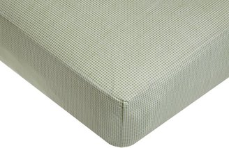 American Baby Company 2650G CE Percale Crib Sheet (Celery Gingham)