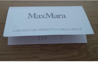 Max Mara Beige Leather Clutch bag