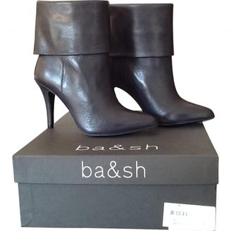 BA&SH Blue Leather Ankle boots