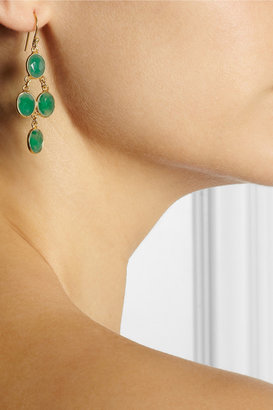Chan Luu Gold-plated chalcedony earrings