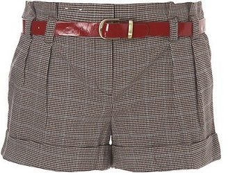 New Look Belted Tweed Shorts