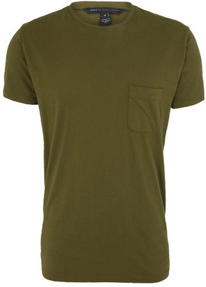Marc by Marc Jacobs Green Pocket Cotton T-Shirt