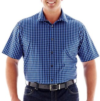 Claiborne Short-Sleeve Woven Shirt-Big & Tall
