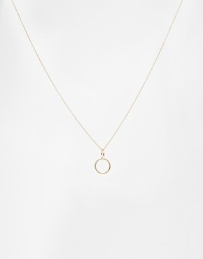 ASOS Open Circle Choker Necklace - gold