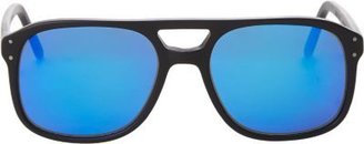 Barneys New York Westbrook XO x Selima Optique Double-Bridge Aviator Sunglasses - Matte Black