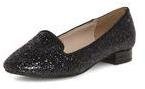 Dorothy Perkins Womens Navy glitter block heel pumps- Navy