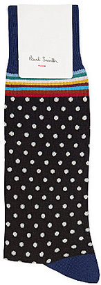 Paul Smith Top stripe polka dot socks