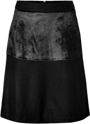 Steffen Schraut A-Line Skirt with Haircalf Panel