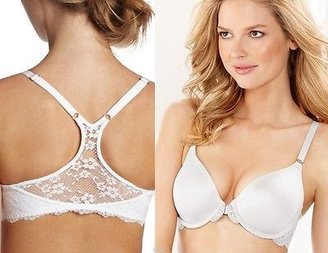 Maidenform 2 Pack Pure Genius Lace Racer-Back Bras - Style 7112  Featuring White