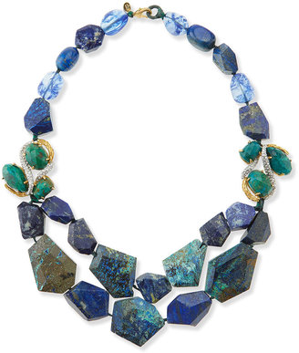 Alexis Bittar Multi-Stone Necklace, Blue