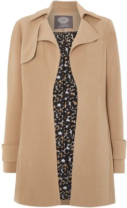 Vince Camuto Collared cuff detail coat