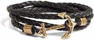 Brooks Brothers Kiel James Patrick Leather Wrap Bracelet