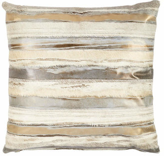 Barneys New York Metallic-Striped Pillow