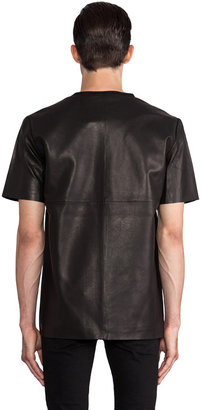 BLK DNM Leather T-Shirt 5
