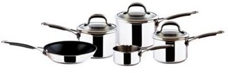 Select Set of five stainless steel pans