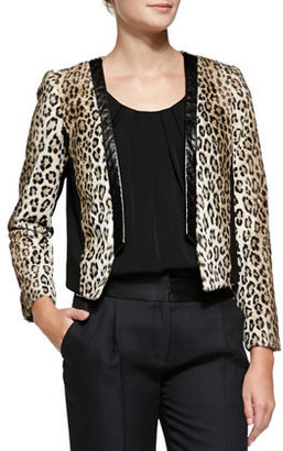 Milly Sidney Cheetah-Print Jacket