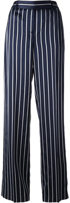 True Royal pinstriped palazzo trousers
