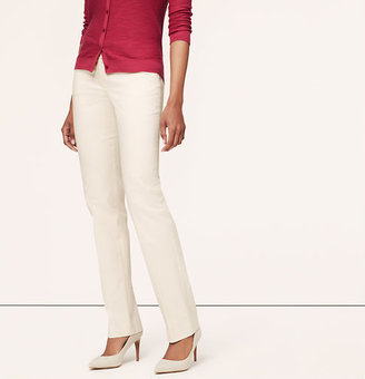 LOFT Tall Doubleweave Cotton Fitted Straight Leg Pants in Julie Fit