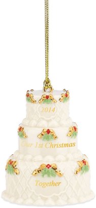 Lenox 2014 Our First Christmas Together Cake Ornament