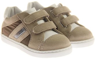 Tod's Beige Leather Velcro Trainers