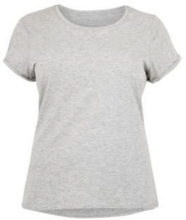 New Look Inspire Pink Roll Sleeve T-Shirt
