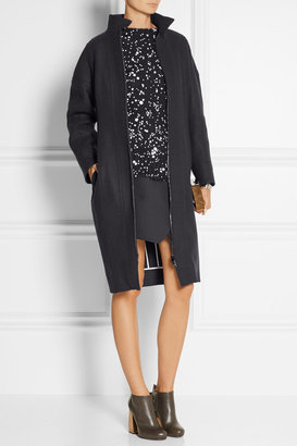 Fendi Paneled wool and cashmere-blend coat