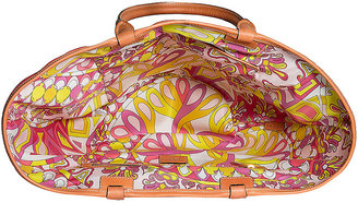 Emilio Pucci Straw Tote with Printed Lining Gr. ONE SIZE