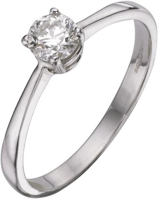 R & E Platinum 50pt Diamond Solitaire Ring