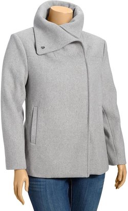 Old Navy Women's Plus Wool-Blend Funnel-Neck Jackets