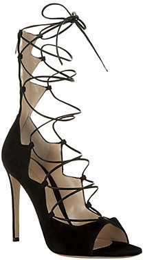 Gianvito Rossi Frantic Suede Lace-Up Sandal