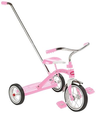 Radio Flyer Girls Classic Tricycle with Push Handle